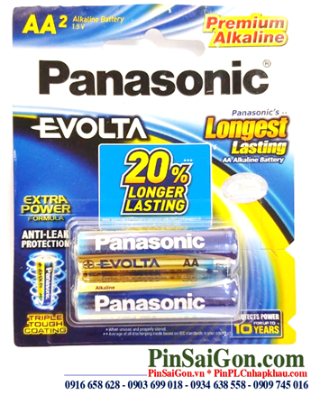 Panasonic LR6EG/2B; Pin AA 1.5v Panasonic Evolta LR6EG/2B Made in ThaiLand |Vỉ 2viên